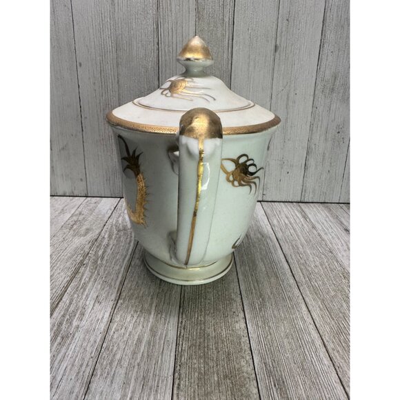 Vintage Hayasi Teapot Gold Dragon Dragonware Painted Porcelain Decorative Japan - Picture 4 of 10